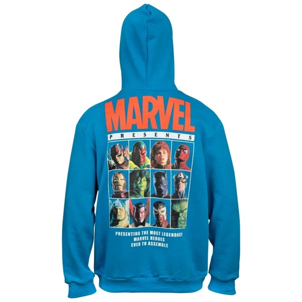 Marvel Blue Graphic Hoodie
